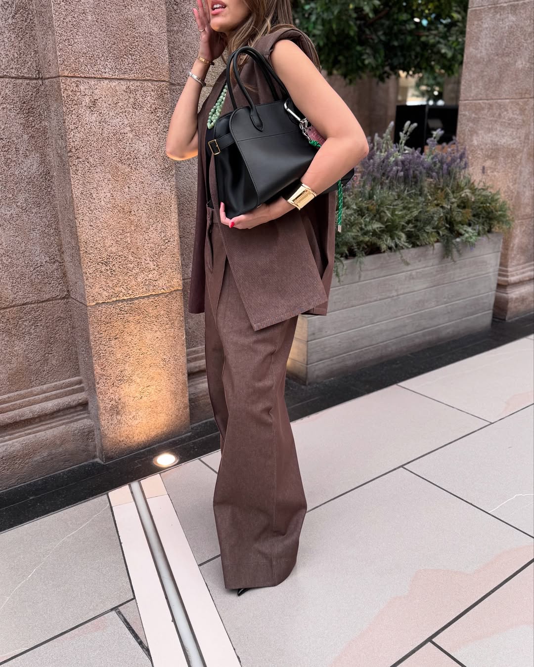 Short Sleeve Jacket With Square Pants