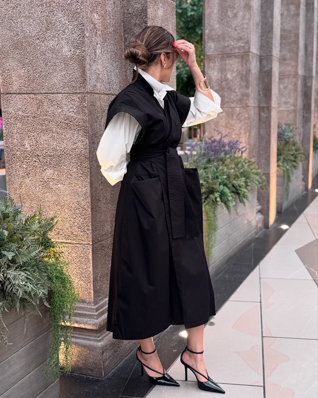Detailed Long Coat W/Shirt