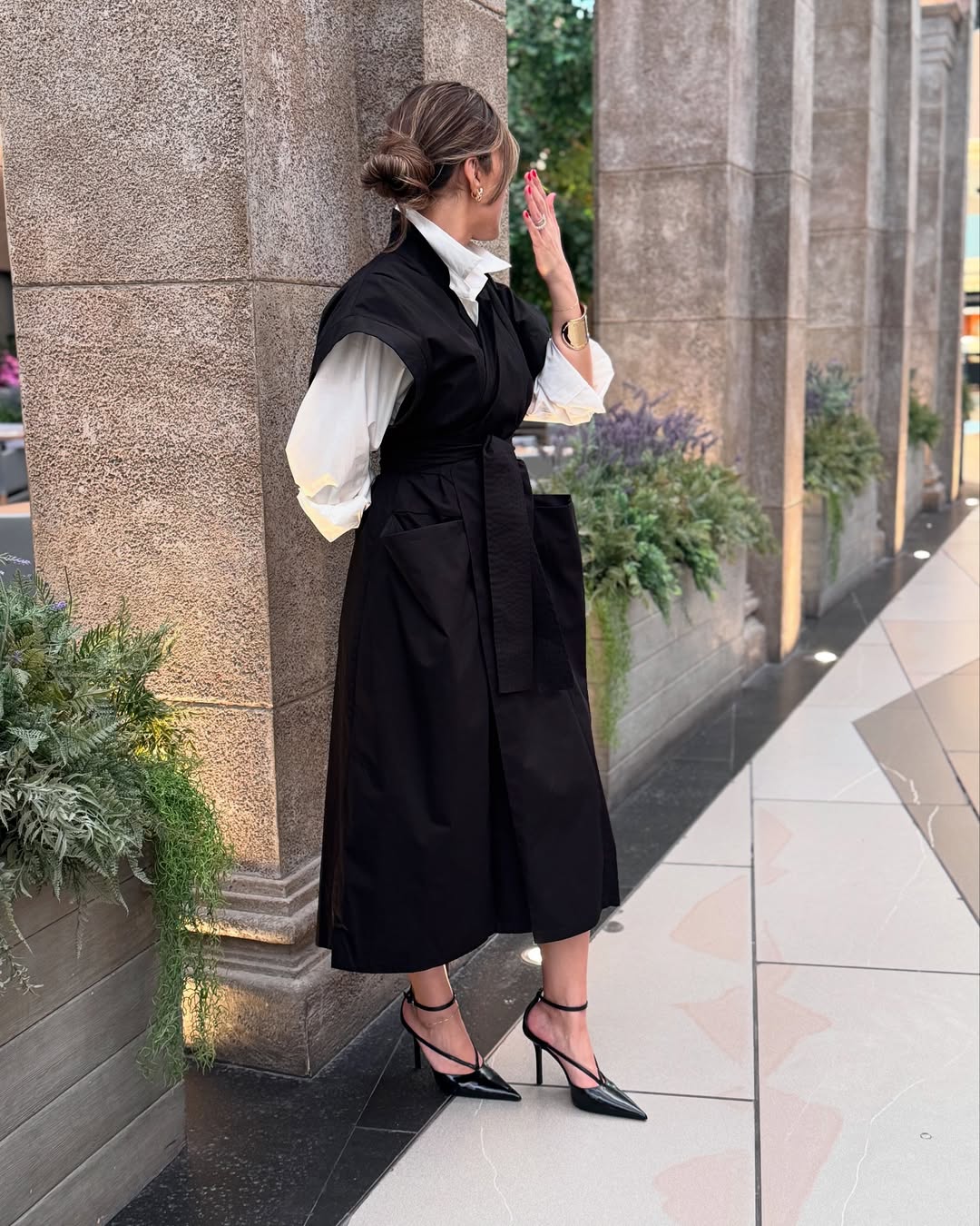 Detailed Long Coat W/Shirt