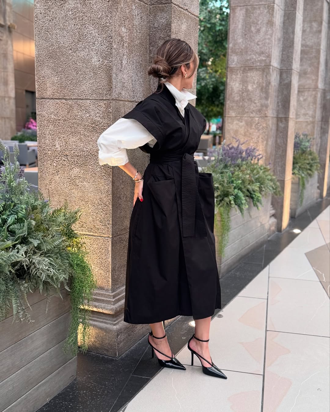 Detailed Long Coat W/Shirt