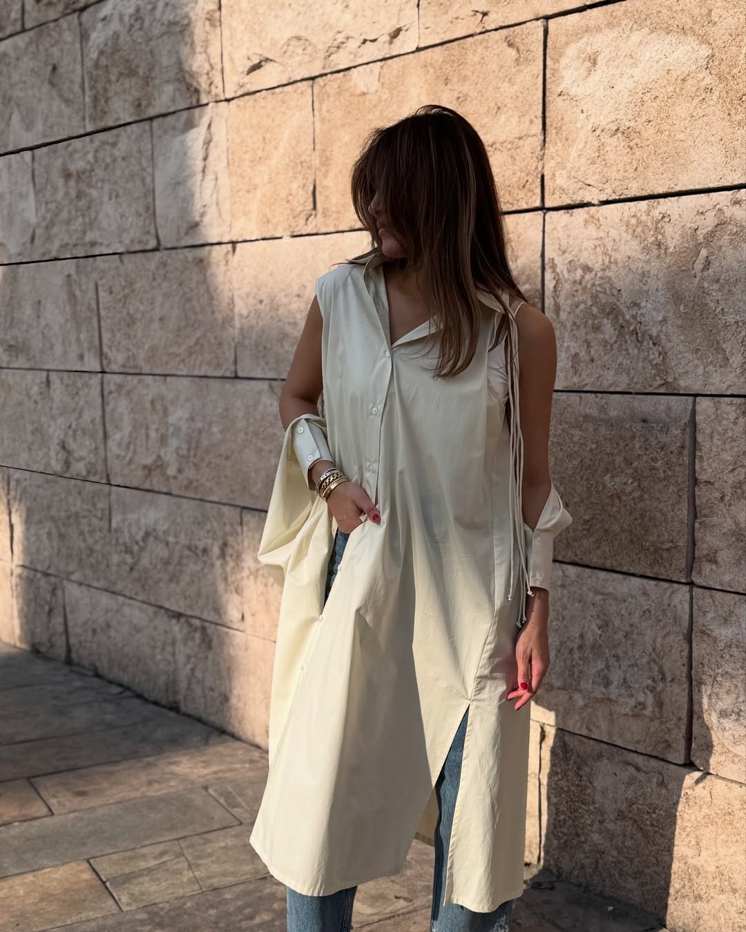 Detailed long Dress
