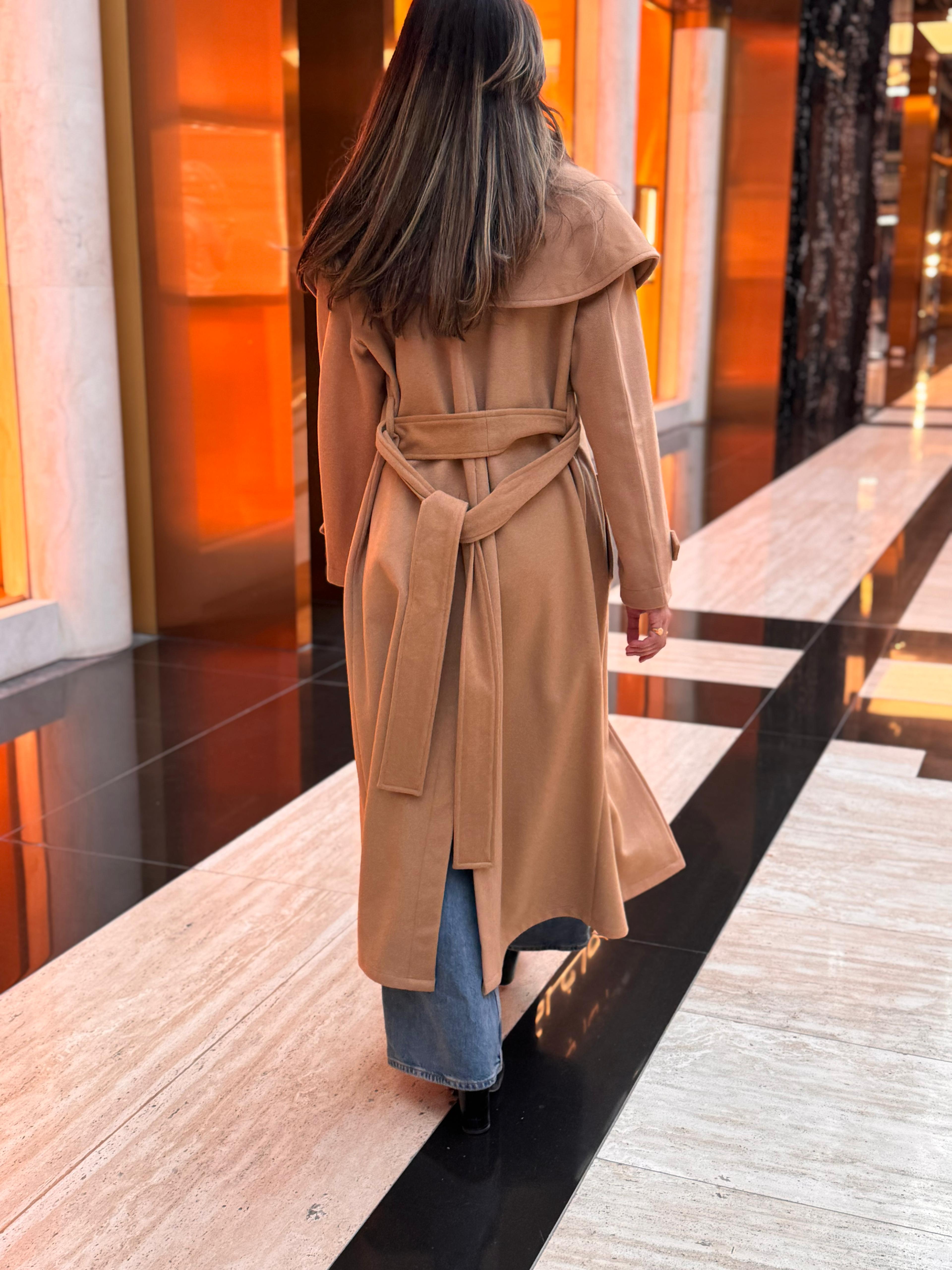 Scarfed Trench Coat