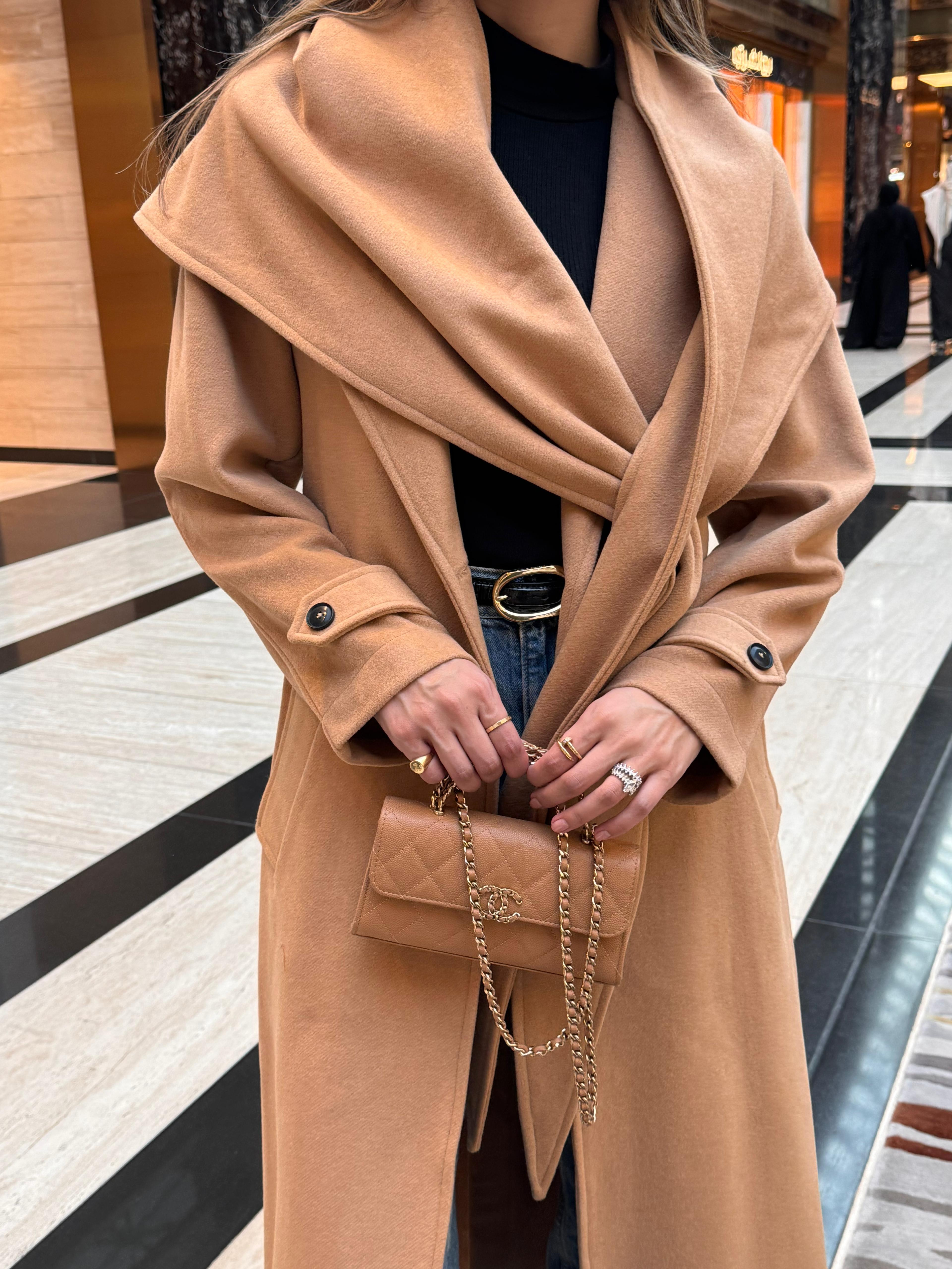 Scarfed Trench Coat