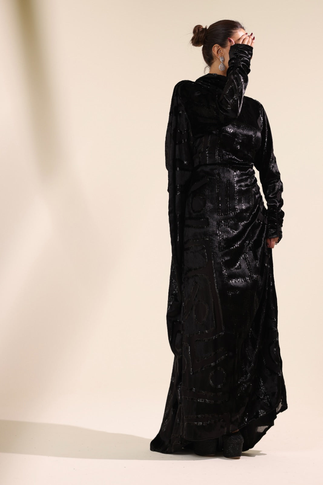 The Belted Velvet Eclipse Dress