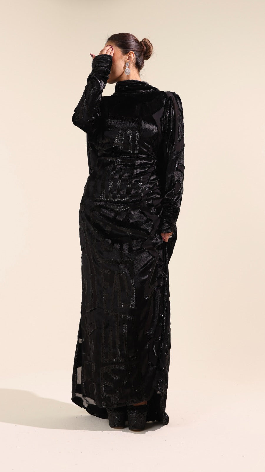 The Belted Velvet Eclipse Dress