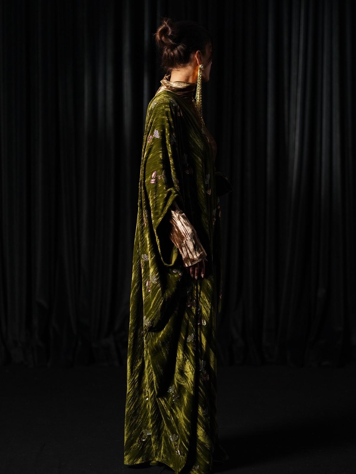 Autumn Empress Velvet Kaftan