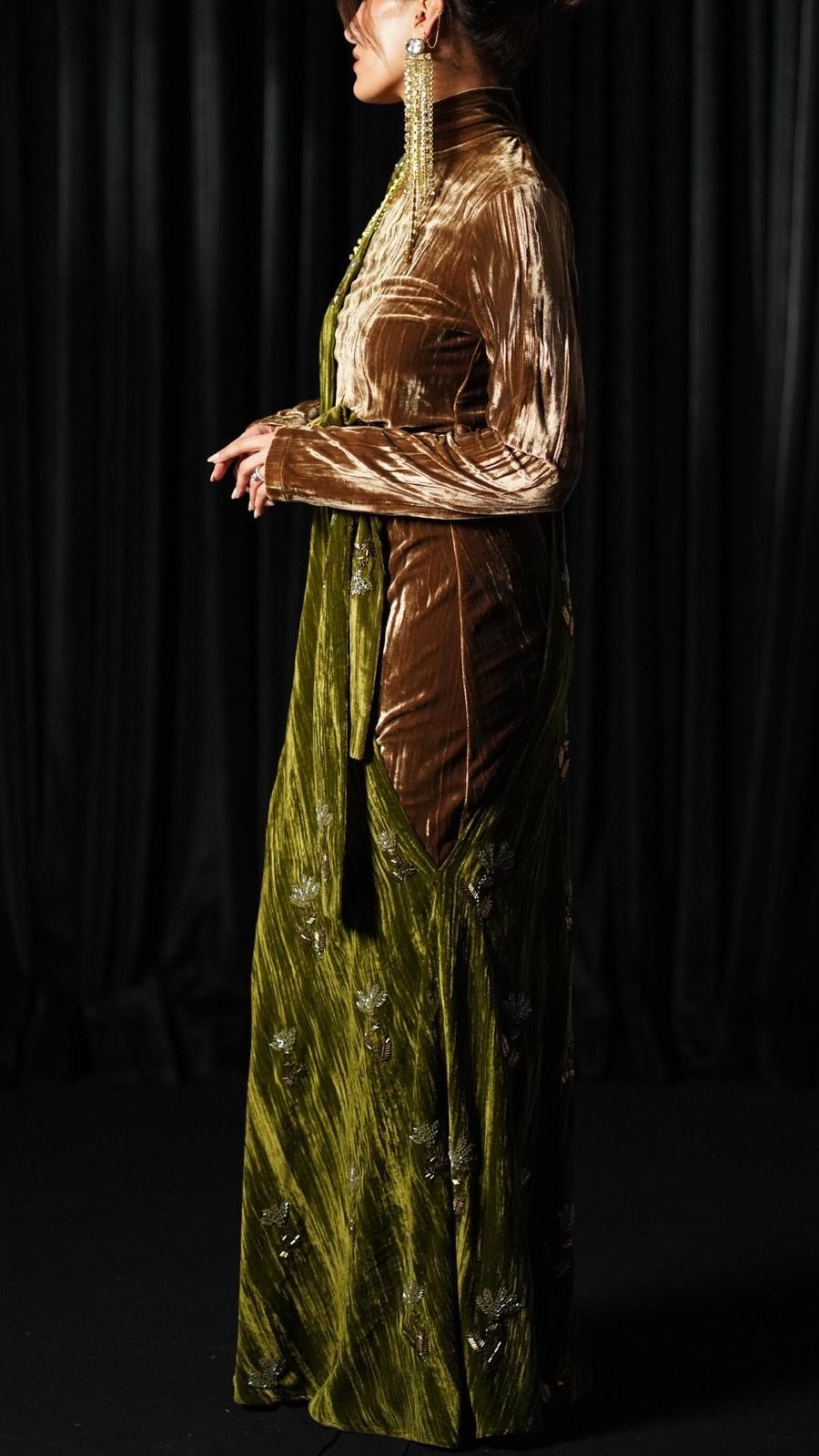 Autumn Empress Velvet Kaftan