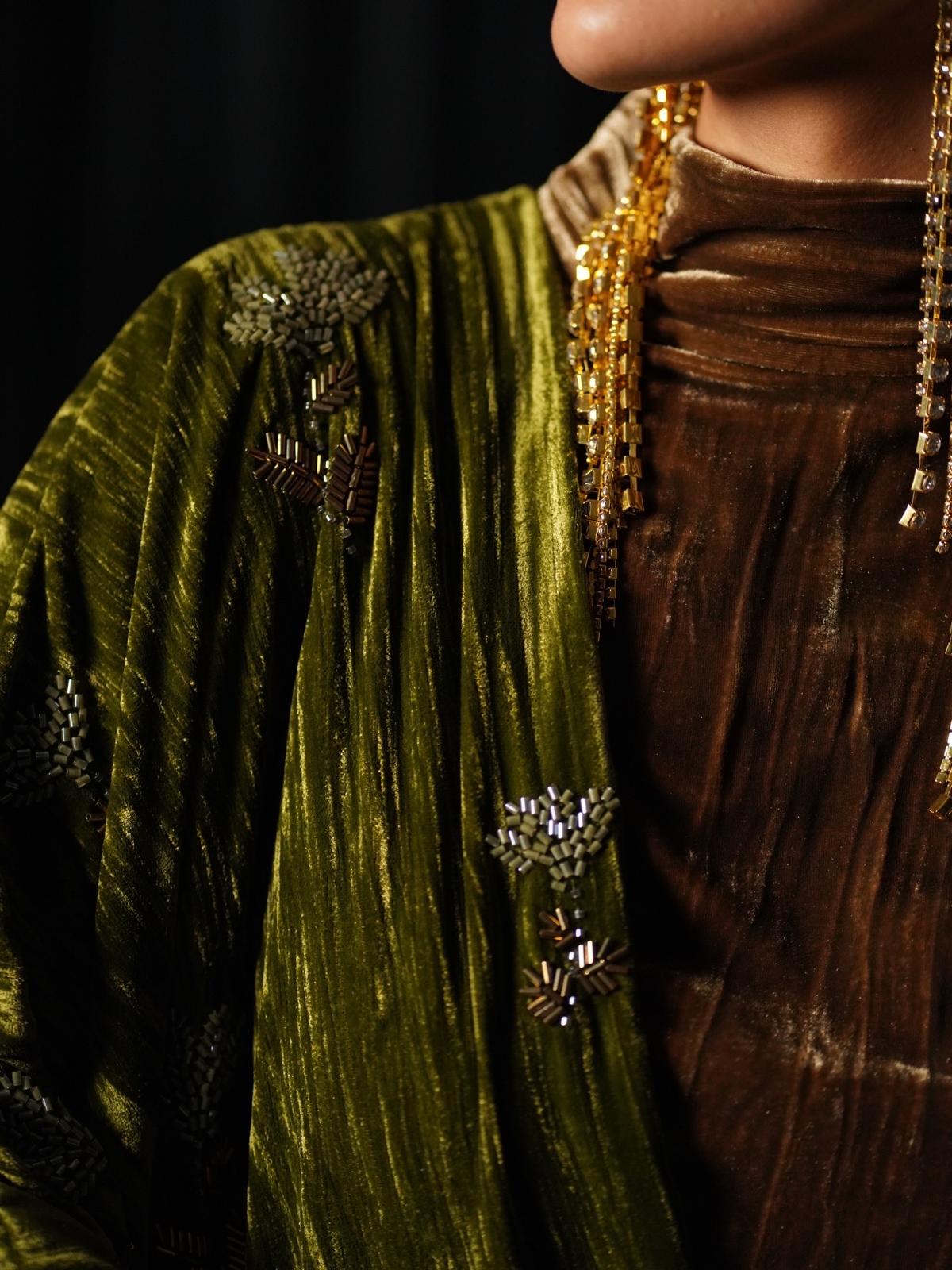 Autumn Empress Velvet Kaftan