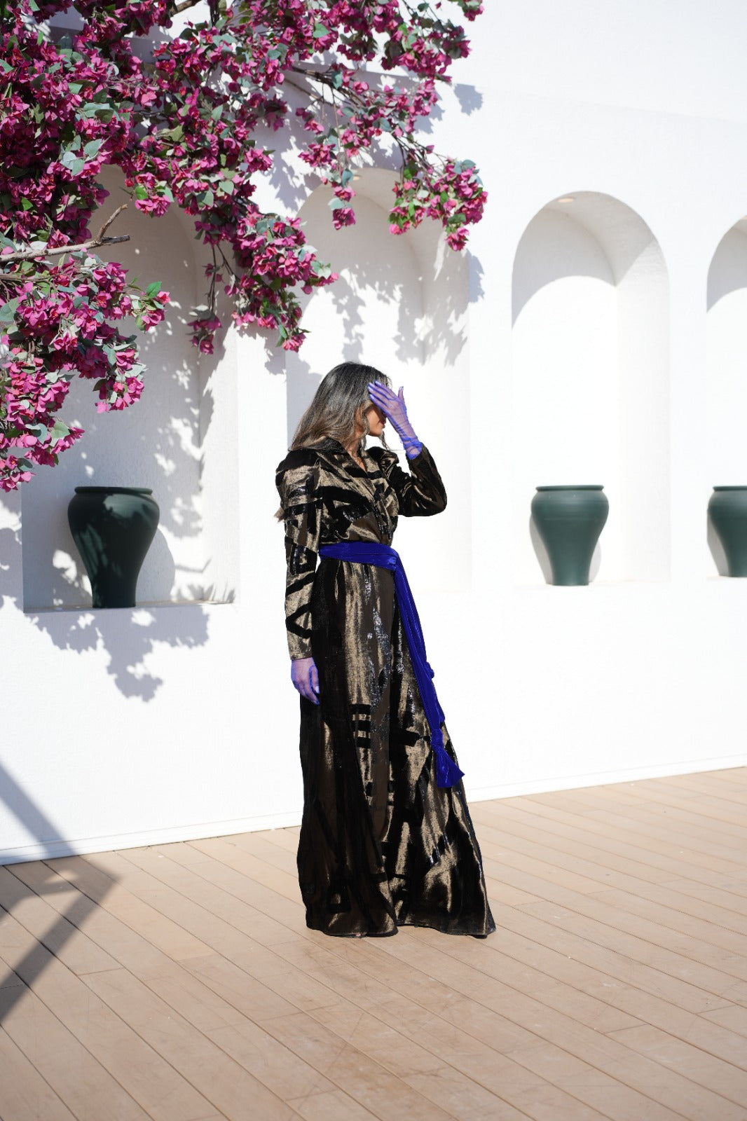Cobalt Muse Evening Dress Kaftan