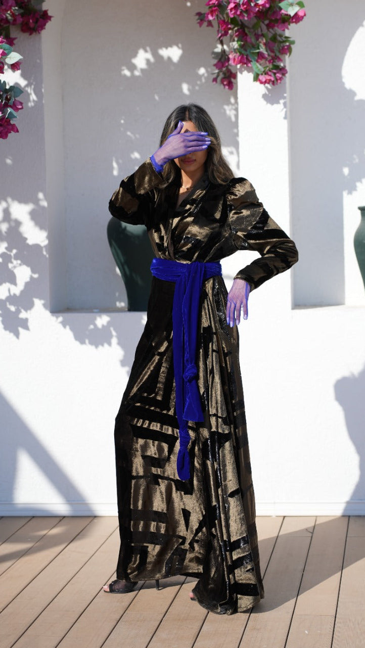 Cobalt Muse Evening Dress Kaftan