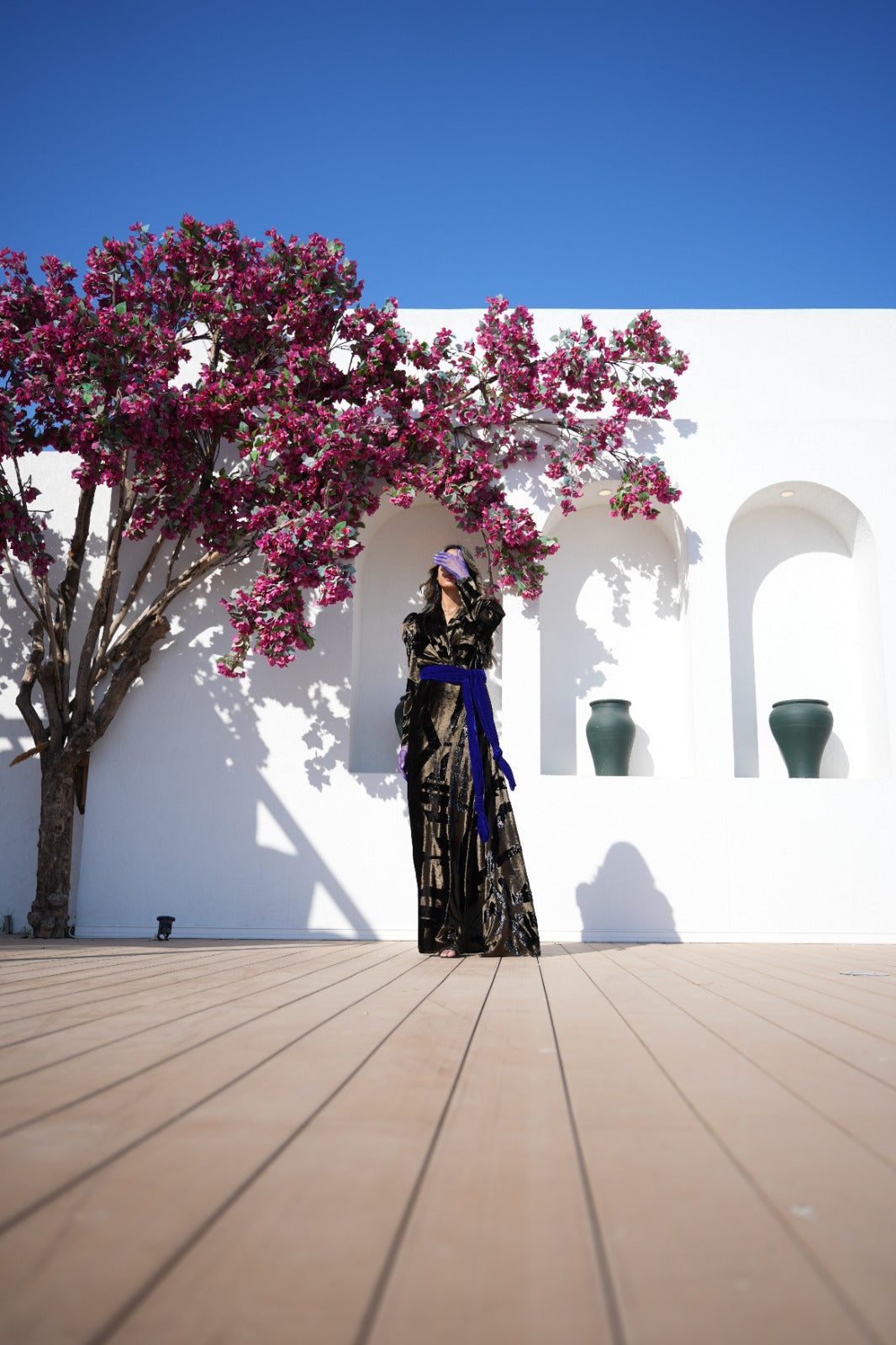 Cobalt Muse Evening Dress Kaftan