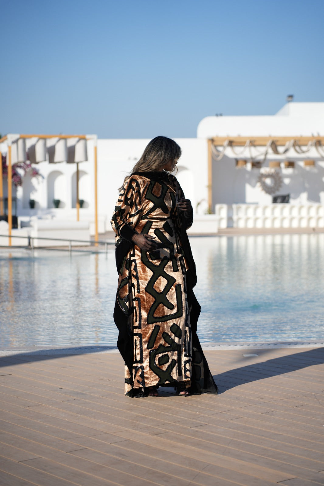 Golden Cipher Kaftan