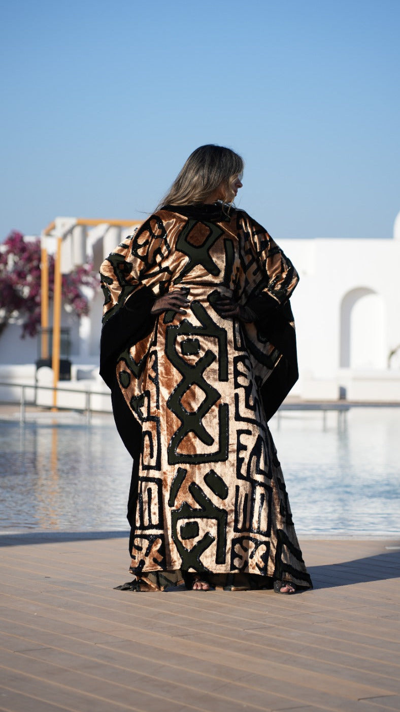 Golden Cipher Kaftan