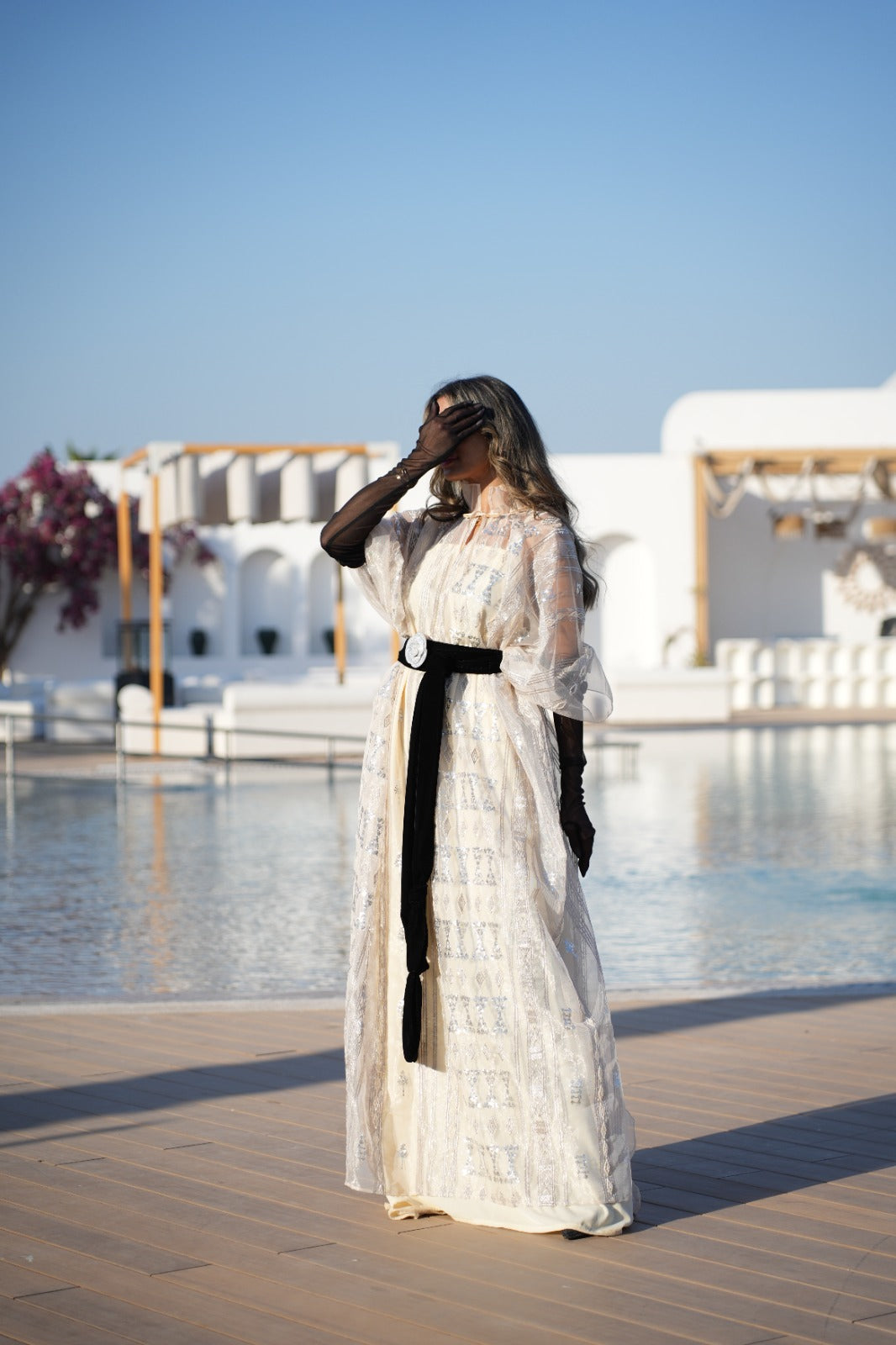 The Silver Veil Sonata Kaftan