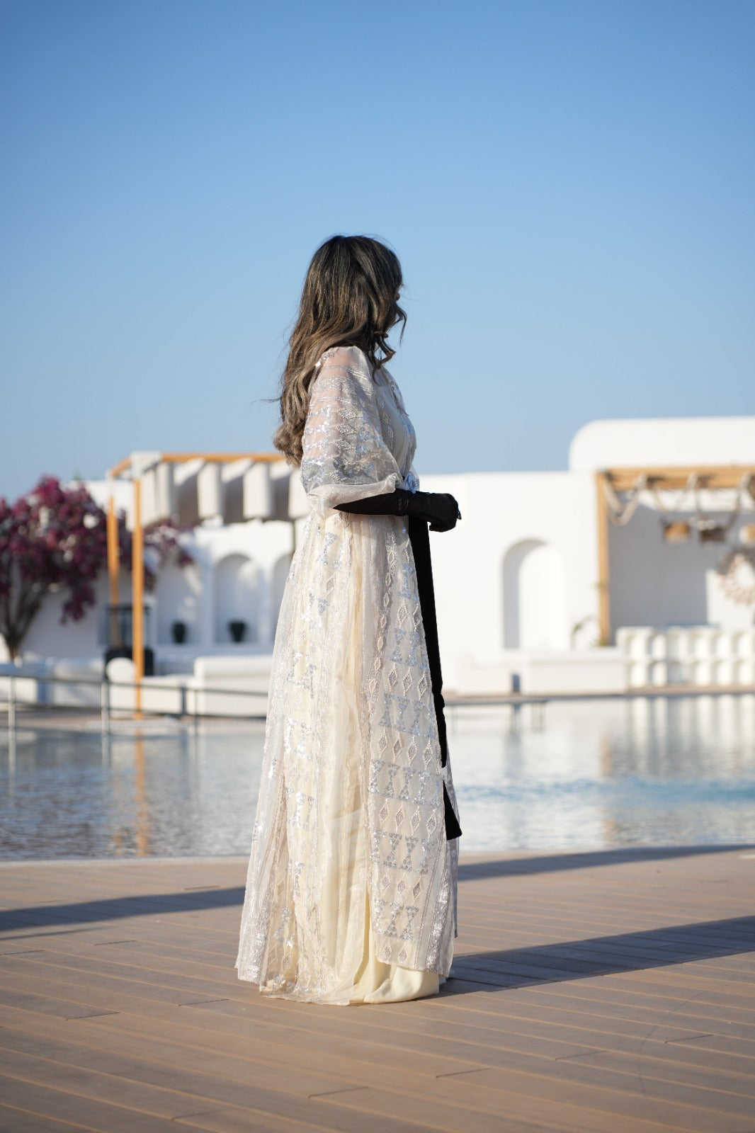 The Silver Veil Sonata Kaftan