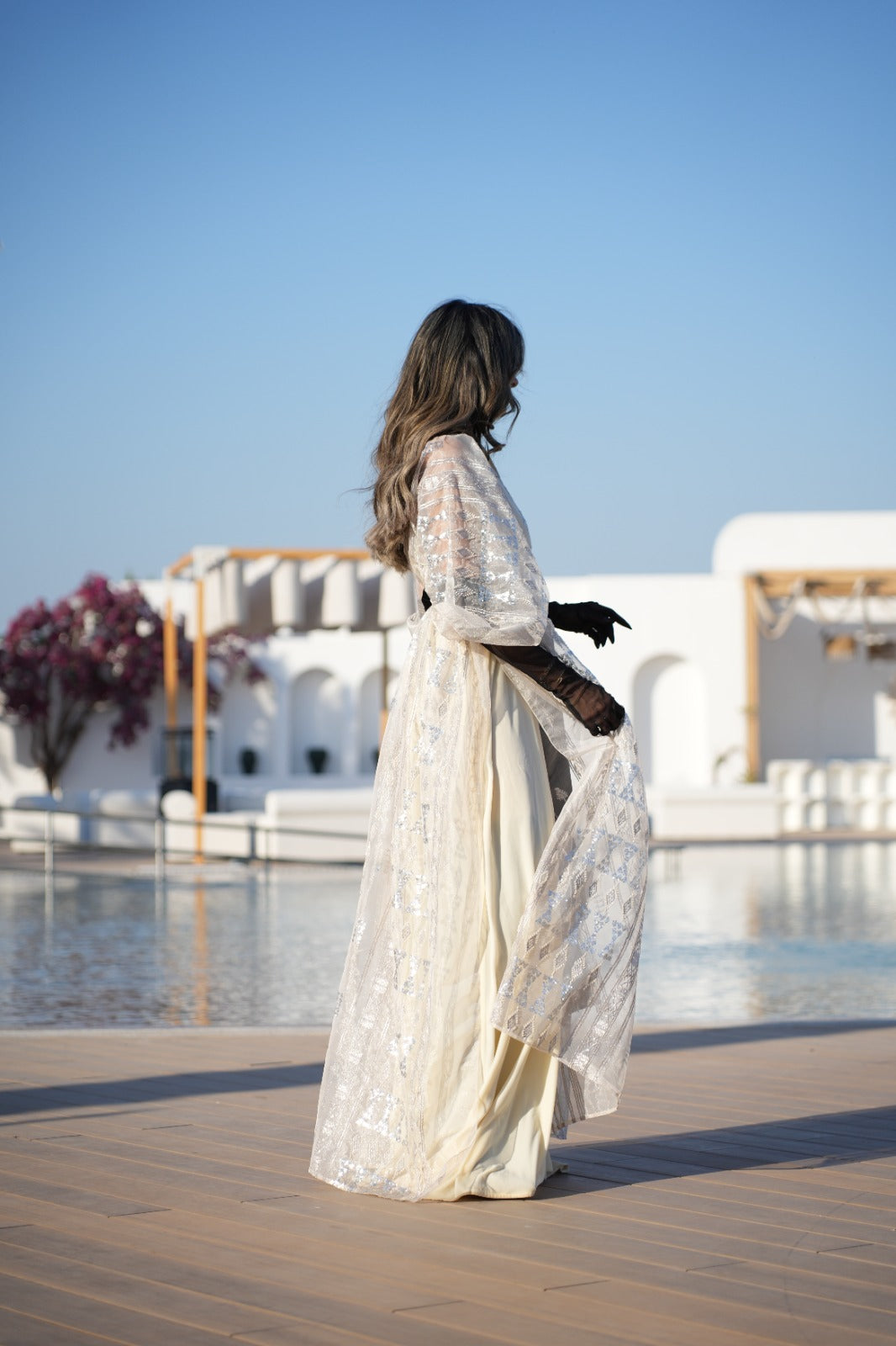 The Silver Veil Sonata Kaftan