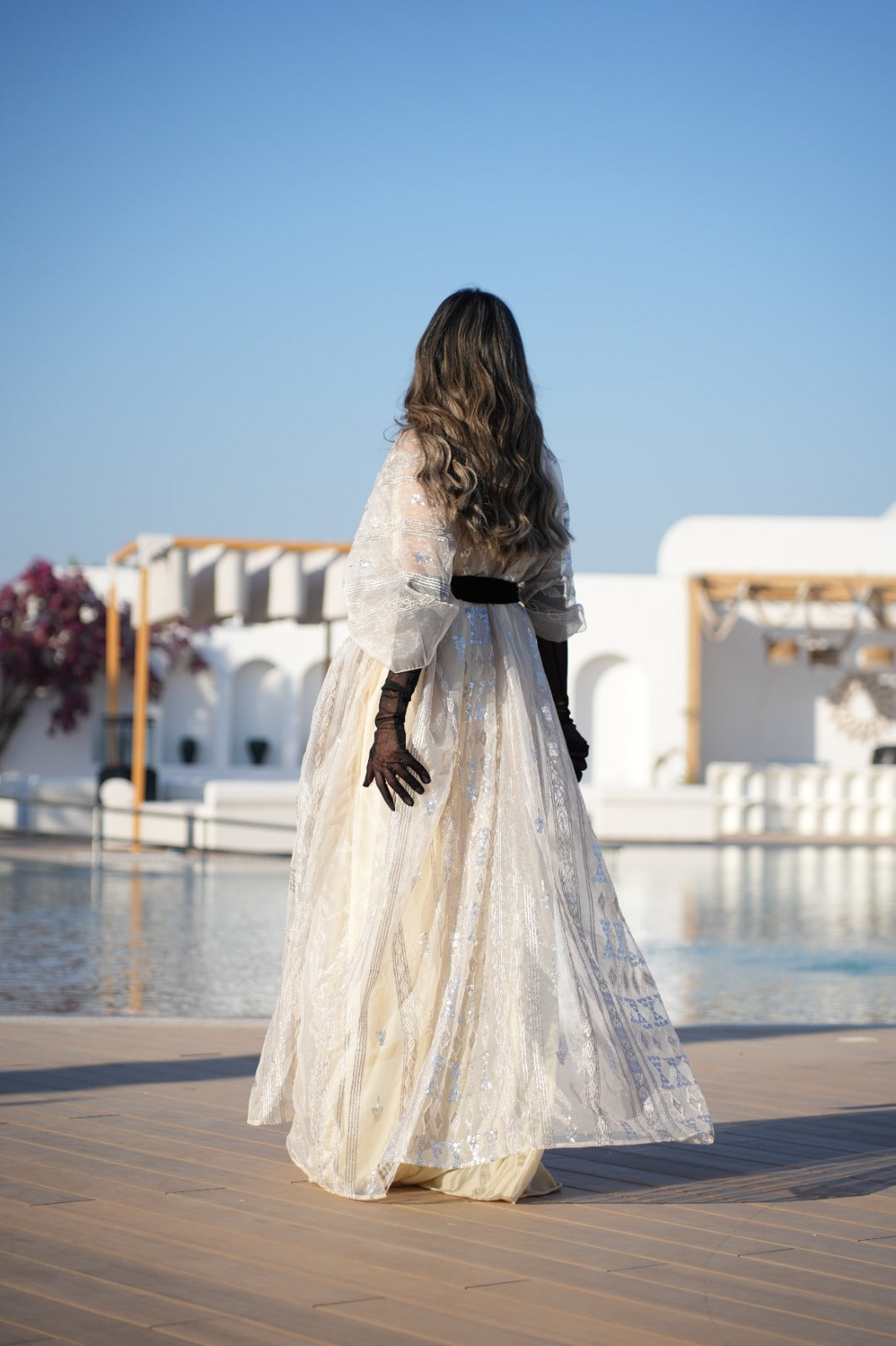 The Silver Veil Sonata Kaftan