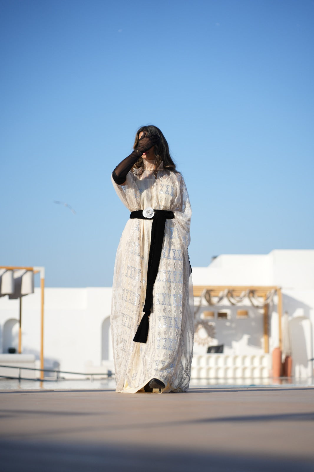 The Silver Veil Sonata Kaftan