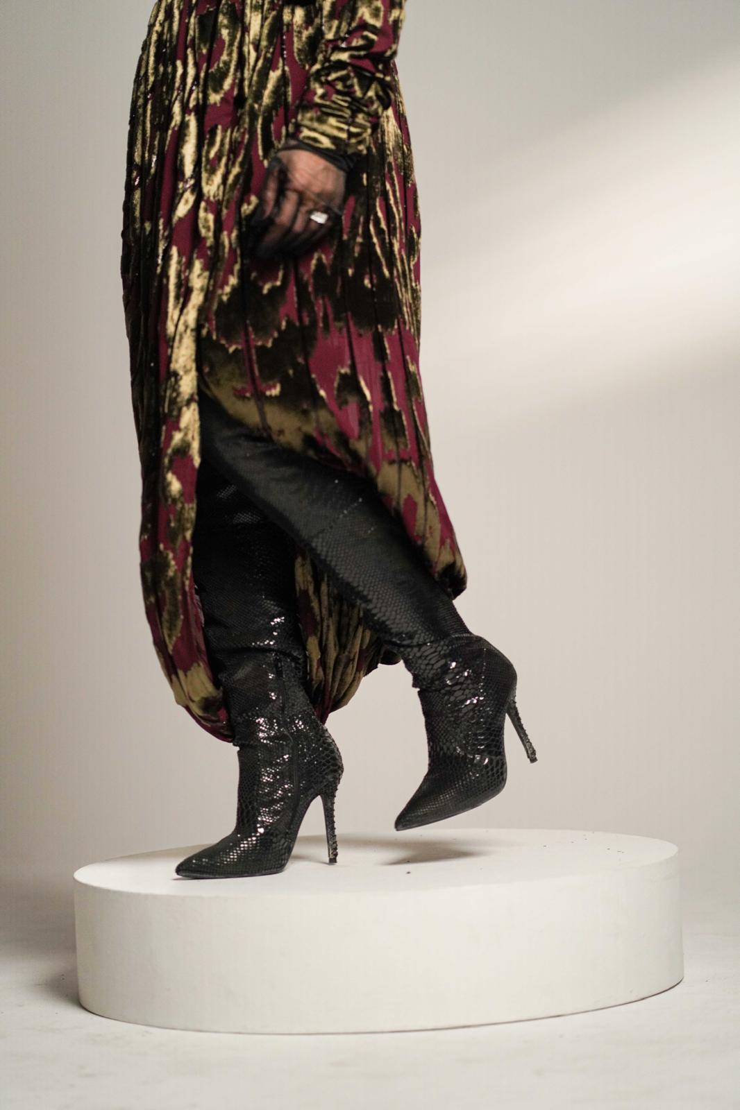 Golden Shadow Party Dress Kaftan