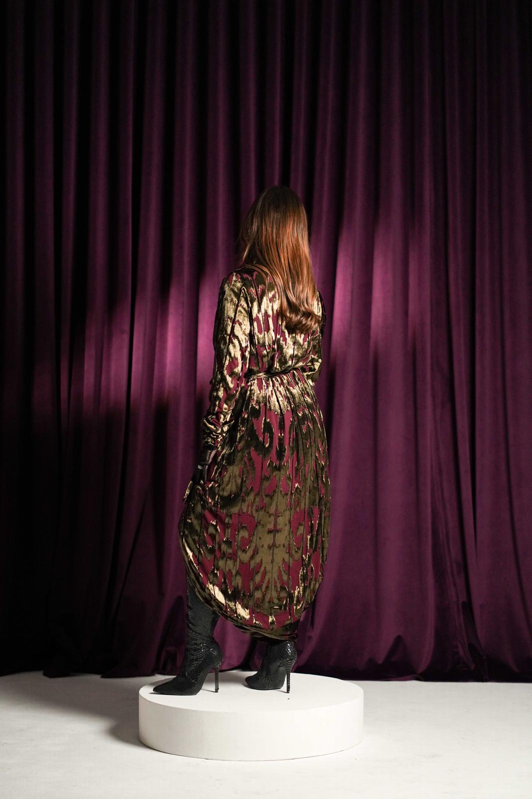 Golden Shadow Party Dress Kaftan