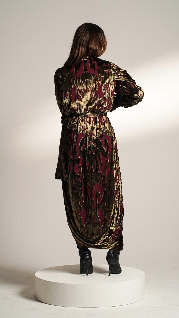 Golden Shadow Party Dress Kaftan