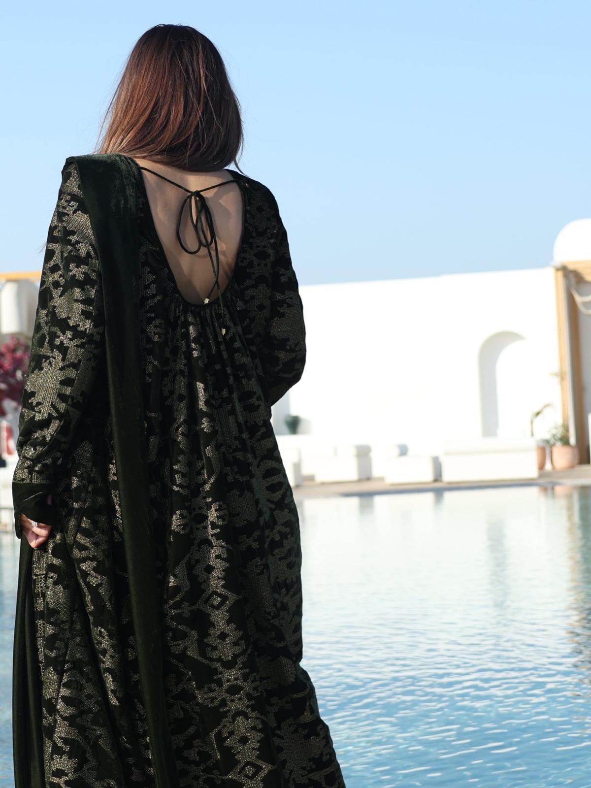 The Structured Shoulder Dress Kaftan