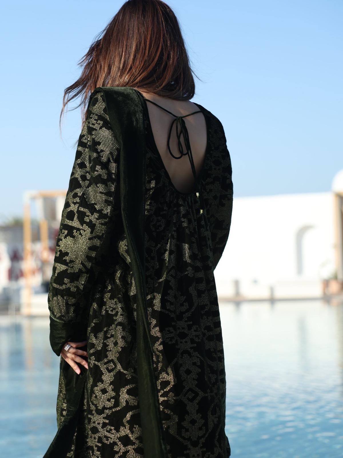 The Structured Shoulder Dress Kaftan