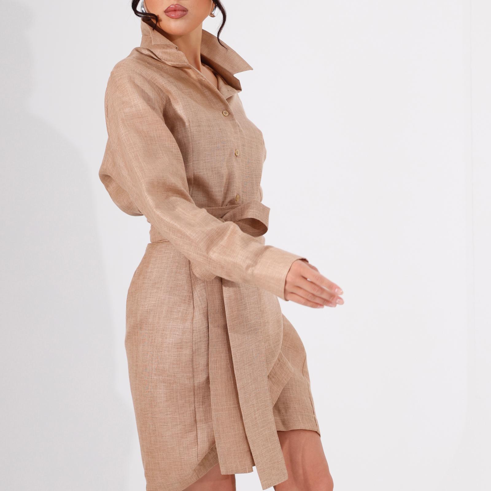 Long sleeve Shirt W/Wrap Around Skirt