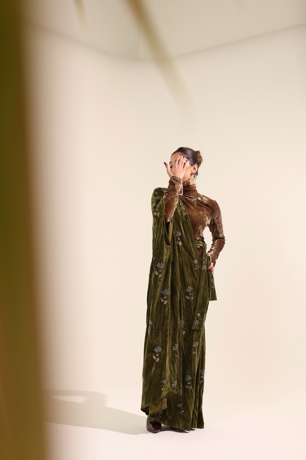 Autumn Empress Velvet Party Dress