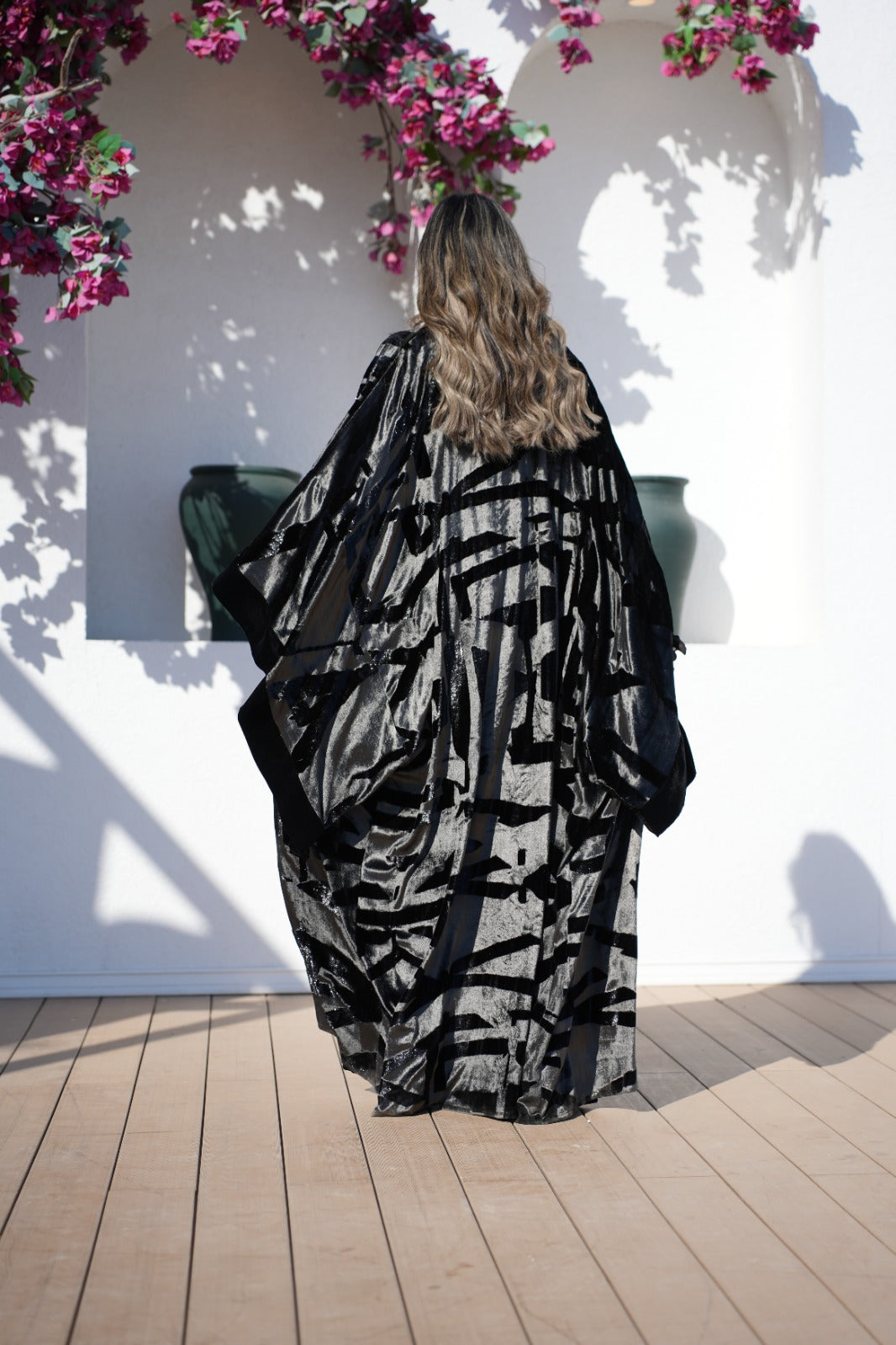 Silver Shadow Velvet Kaftan