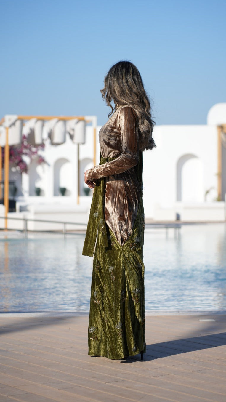 Autumn Empress Velvet Kaftan