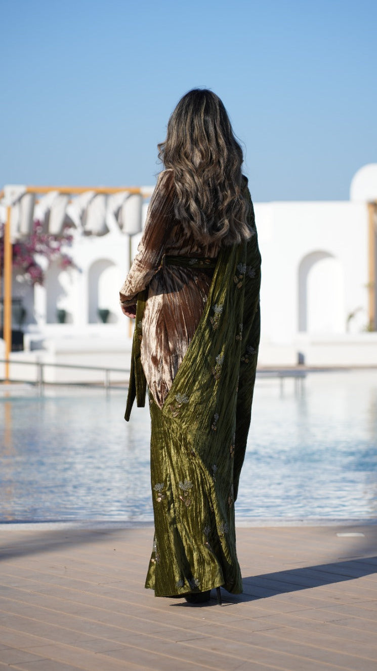 Autumn Empress Velvet Kaftan