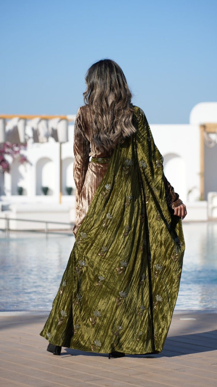 Autumn Empress Velvet Kaftan